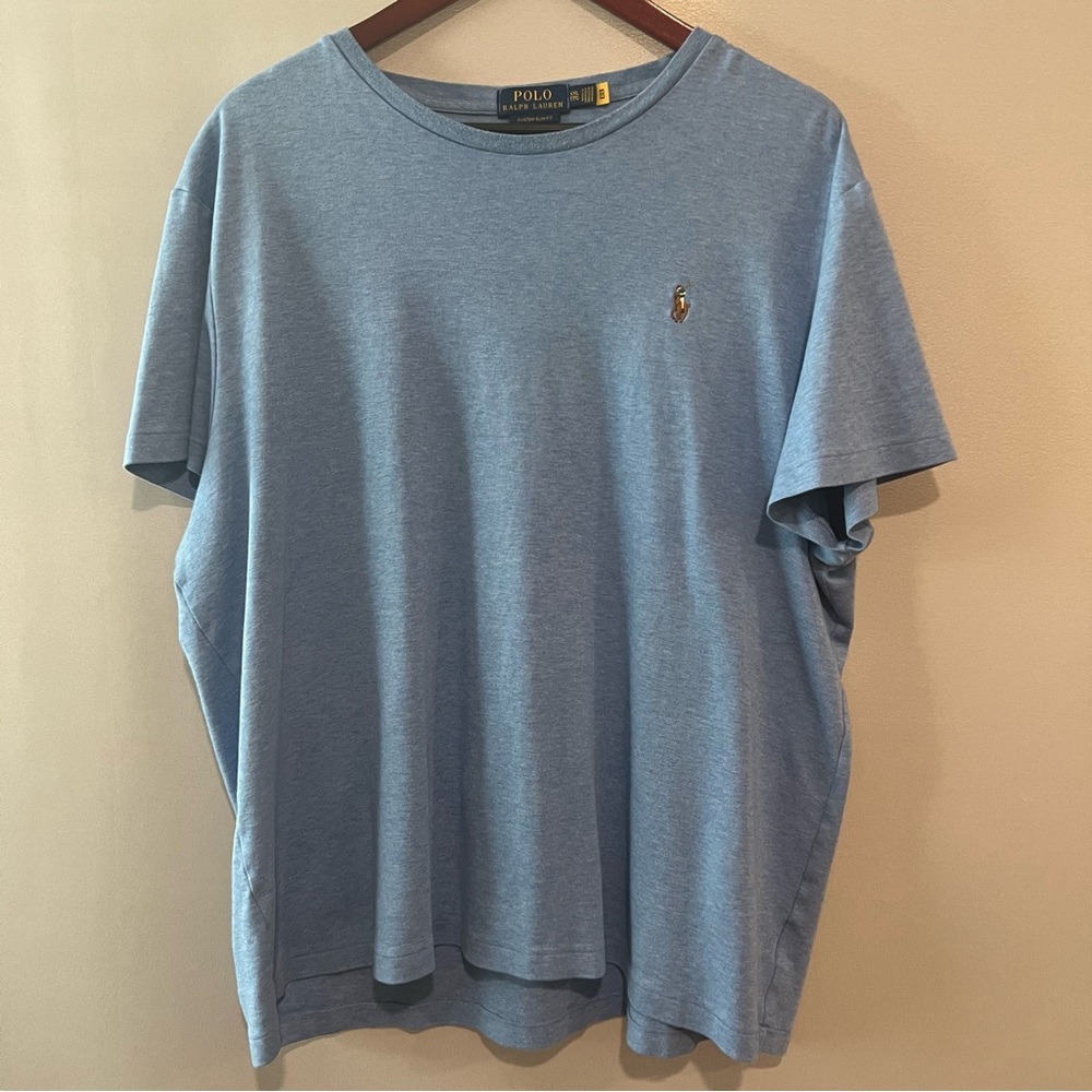 Ralph Lauren Men's Light Blue Short Sleeve Tee